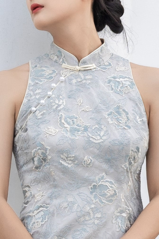 Pearly Cut-In Qipao